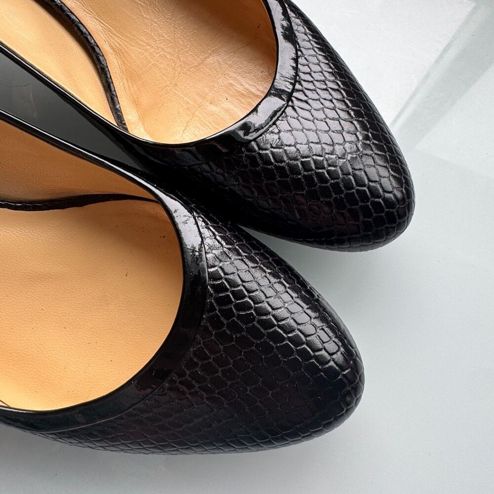 Cole Haan Air Talia Black Leather Slingback Pumps Nike Integration Size 8.5 - Picture 3 of 9